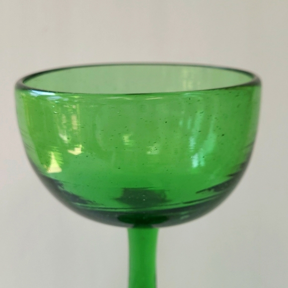 Hand blown recycled glass candle holder - Picture 3 of 6